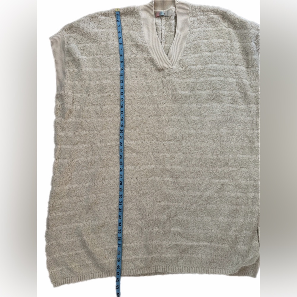 Free People Beach "Imani" Pullover Sweater Tunic ivory NWOT M/L - Picture 9 of 16